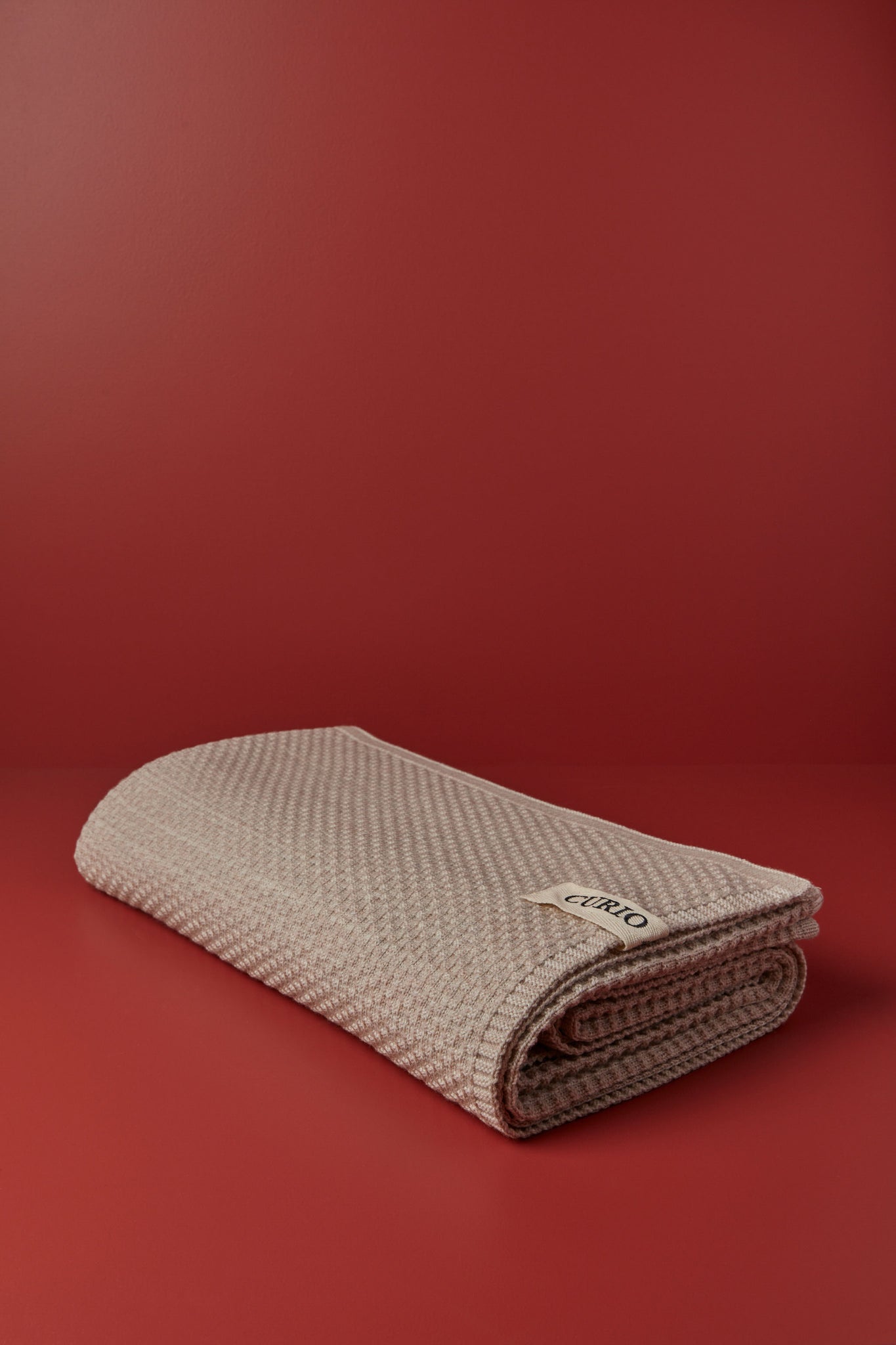 Curio - Merino Wool Queen Blanket, Oats Texture