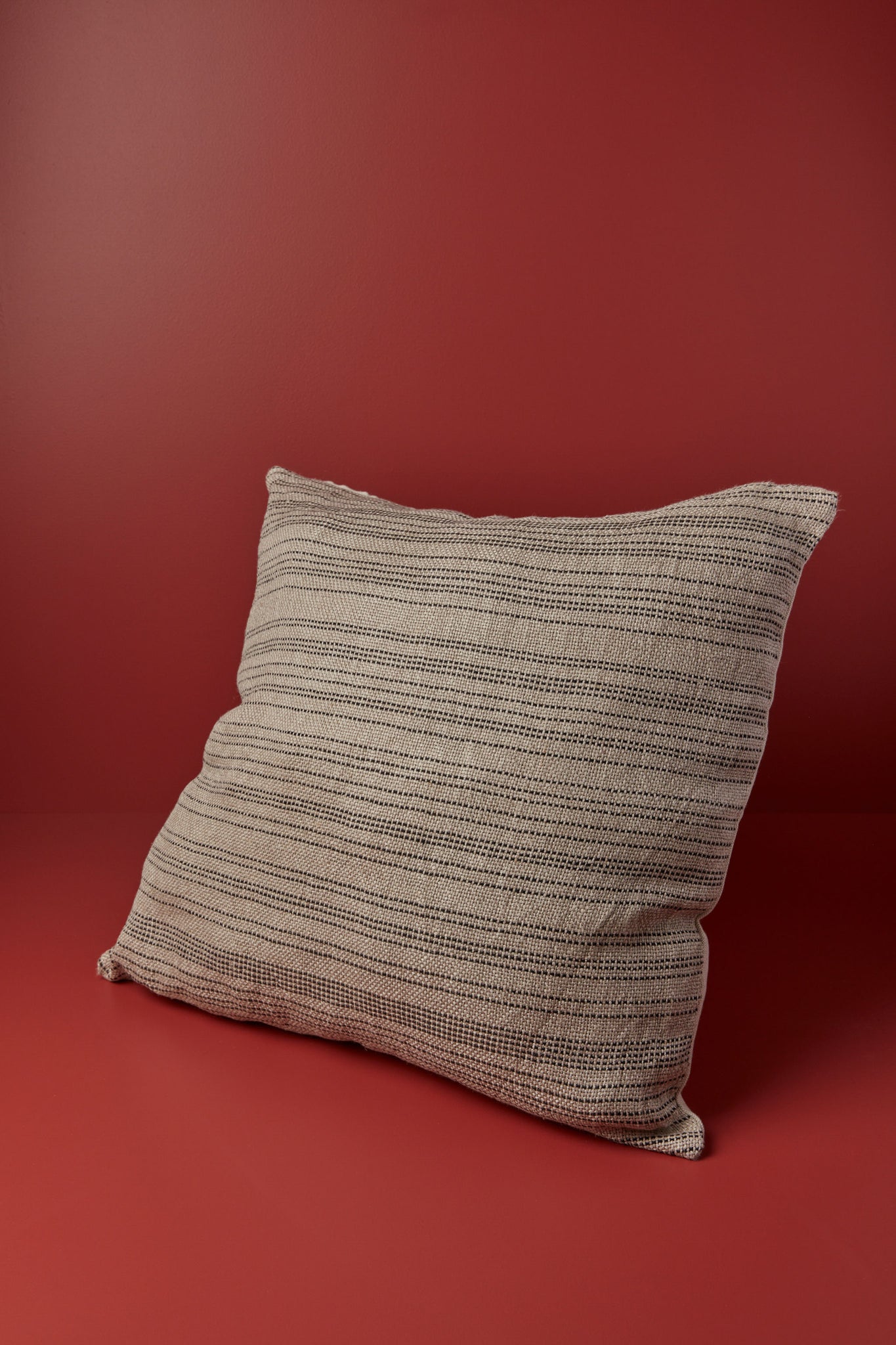 Sundance Studio - Square Pillow, Sand Stripe