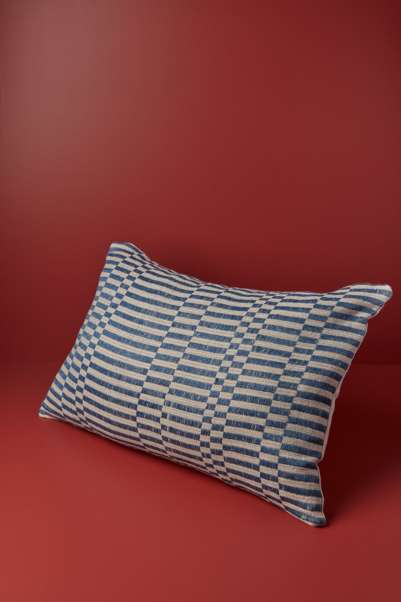 Sundance Studio – Rectangle Pillow, Blue Stripe