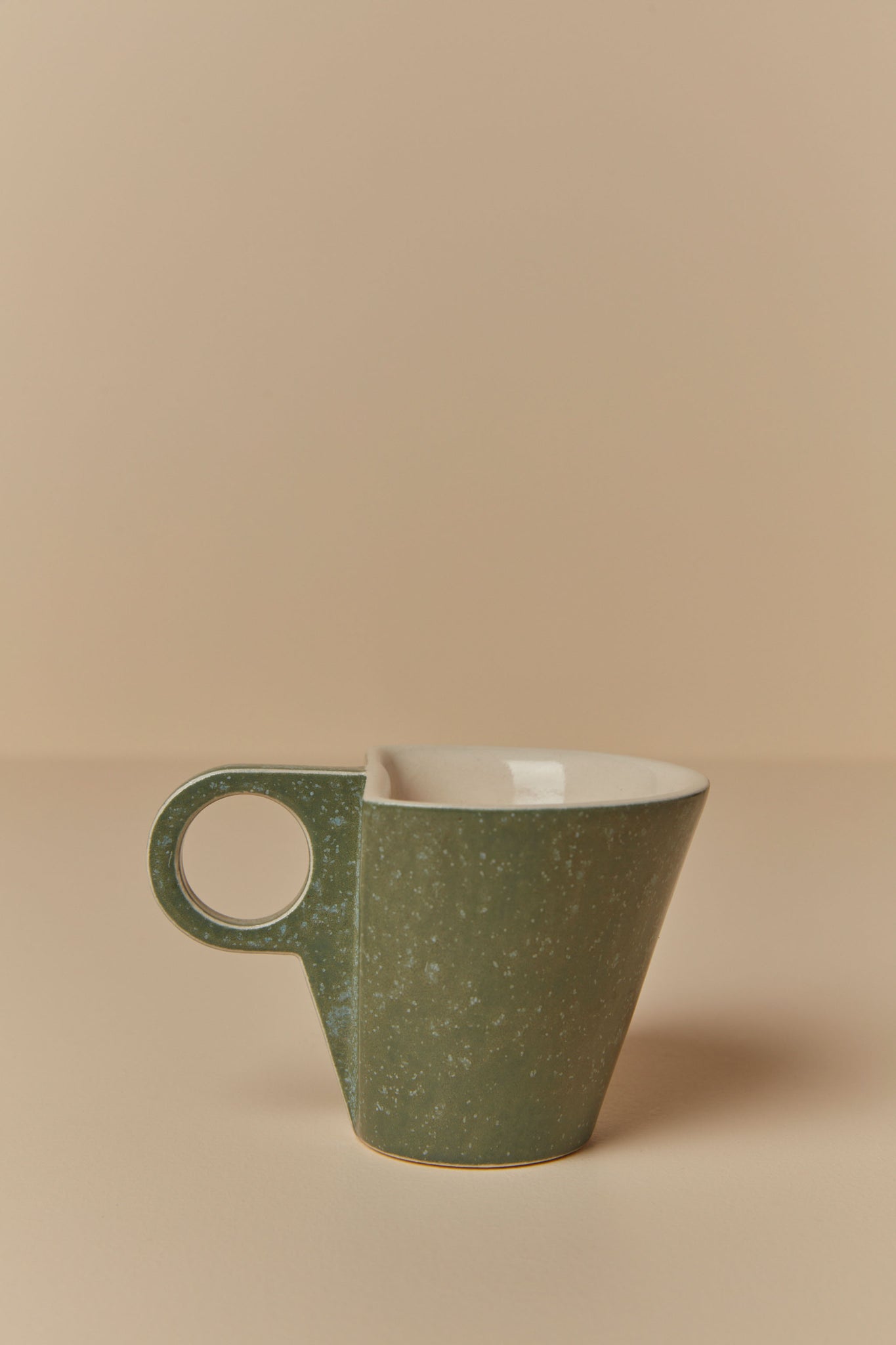 Yuro Cuchor - Small Deco Mug, Speckle Green and Cream