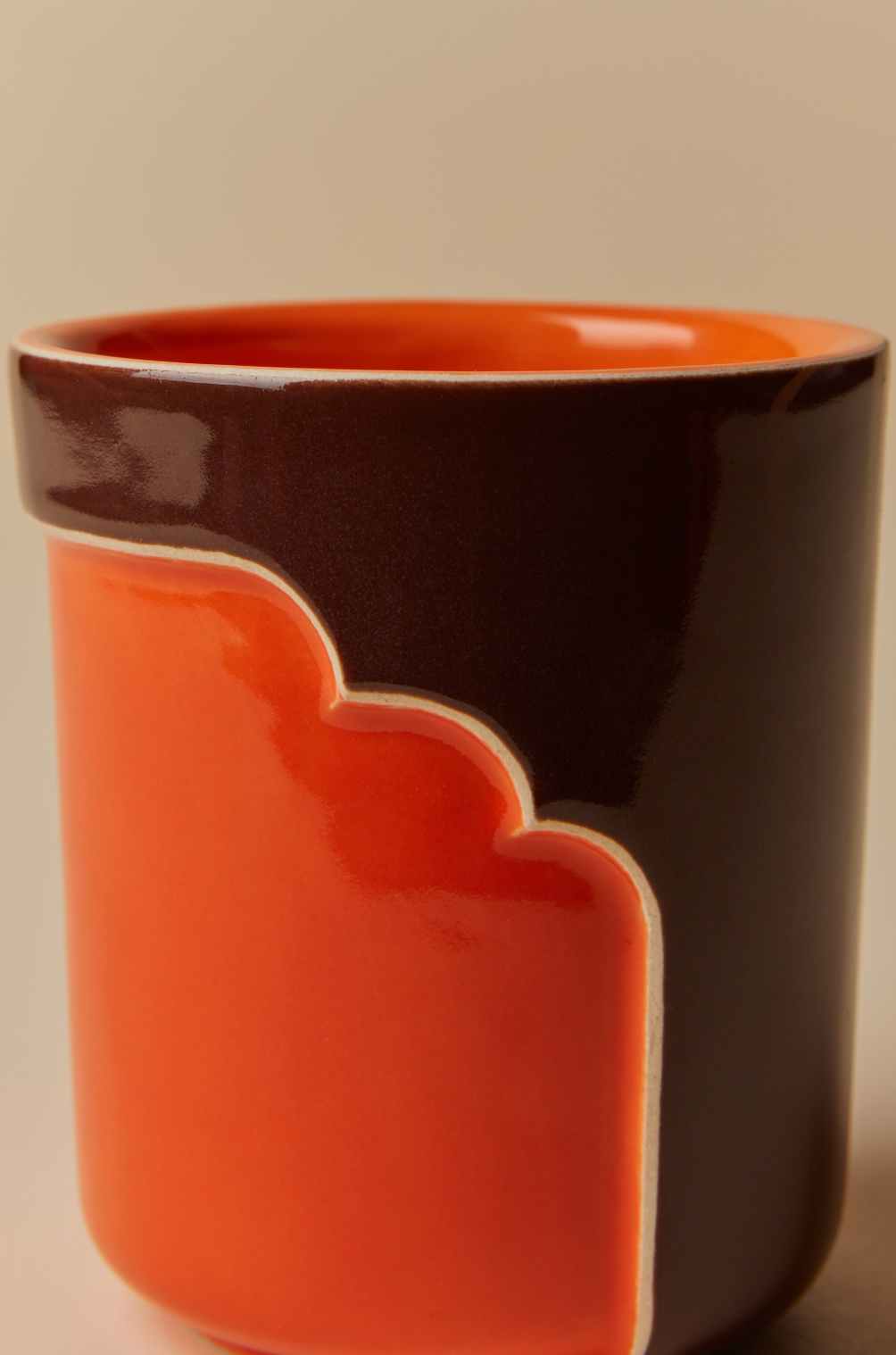 Yuro Cuchor – 70's Cup, Dark Brown and Orange