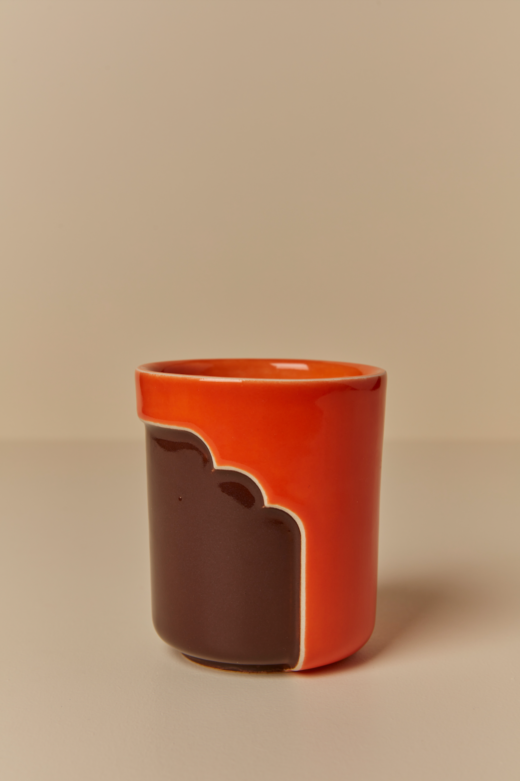 Yuro Cuchor – 70's Cup, Orange and Dark Brown